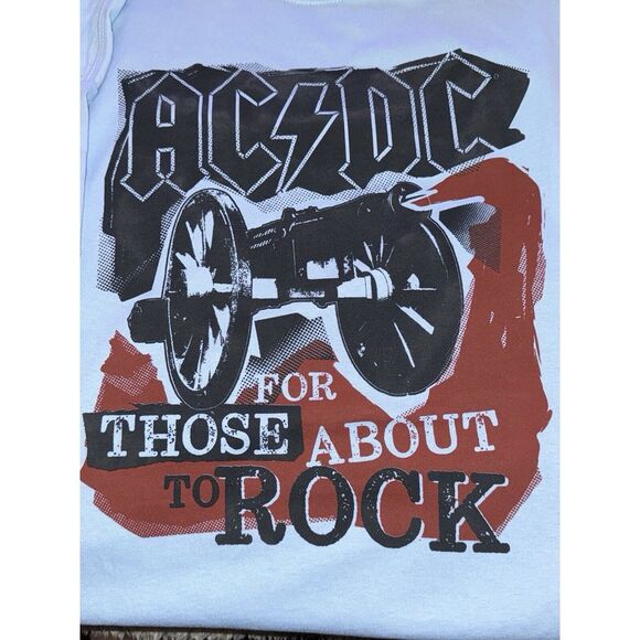 AC/DC T-shirt Licensed For Those About to Rock Tee Men's Oversized‎ XL Blue New - Picture 1 of 3